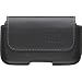 Apparel : Blackberry OEM Black Leather horizontal pouch case with standard beltclip for Blackberry 9000 Bold - HDW-19593-001