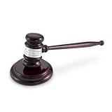 Personalized High Gloss Mahogany And Silver Gavel Gift