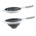 Dexas 8-Inch Silicone Pop Strainer, White/Gray