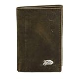 Justin Bay Apache Distressed Tri-fold Wallet