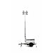 Terex AL5 HT Heavy Duty Portable Light Tower, 20kW Generator Powered, 8000 Watts of Light, Hydraulic Articulated Mast