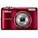 Nikon COOLPIX L26 16.1 MP Digital Camera with 5x Zoom NIKKOR Glass Lens and 3-inch LCD (Red)