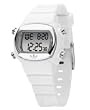 Adidas #ADH1696 Small Candy White Silver Digital Sports Watch