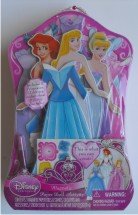 Disney Princess Magnetic Paper Doll Activity Kit with Carry Case - Ariel, Aurora, Cinderella
