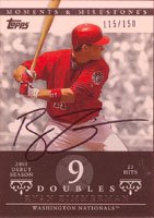 Ryan Zimmerman, Washington Nationals, 2007 Topps Moments & Milestones Autographed Card