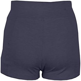 New Kathy Women's Solid High Waisted Vintage Style Shorts(BTM-SHT,DBLA2-S)