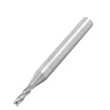 Amico 1/8" Diameter 1/4" Shank 4 Flutes HSS Spiral End Mill Drill Bit
