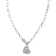 Heart Necklace with Clear CZ
