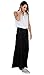 Denim Long Skirt - Black - Womens Black Full Length (SKIRT59)