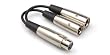 Y Cable Xlr3f Xlr3m