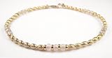ROSE QUARTZ CRYSTAL 14Kt Gold Filled Gemstone Ankle Bracelets: Handmade Jewelry with Adjustable 1 Inch Extension