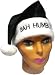 Santa Hat - Bah Humbug - Black Velvet