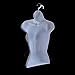 Female Torso Body Mannequin Form (Waist Long) - Great For Small And Medium Sizes - White