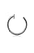 316L Surgical Steel Open Nose Ring Hoop Choose Your Size 18G