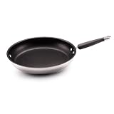 KitchenAid Gourmet Essentials Brushed Stainless-Steel Nonstick 12-Inch Open Skillet