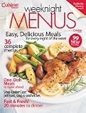 Weeknight Menus (Cuisine Tonight, 99 New Recipes) (Single Issue Magazine)