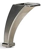 4-1/8 Nickel Finish Contemporary Faucet Furniture Leg