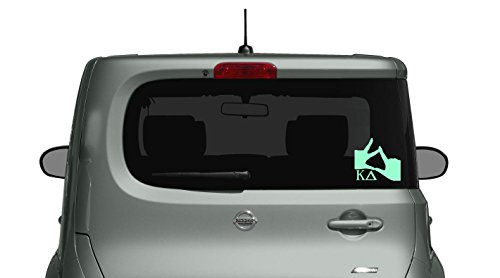 Kappa Delta Sorority Hand Sign Decal - Car Truck Laptop Sticker (Mint)