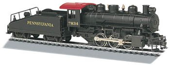 Bachmann Pennsylvania Railroad 7834 HO Scale Usra 0-6-0 Locomotive withSmoke and Slope Tender - DCC On Board
