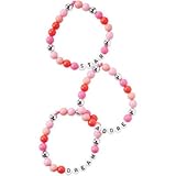 オシュコシュ OSHKOSH/ 3パックビーズスローガンブレスレット ピンク 小物ジュエリー・ヘアーアクセサリー OneSize【並行輸入】