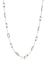 Honora "Pallini" White Freshwater Cultured Pearl Link Necklace, 36"