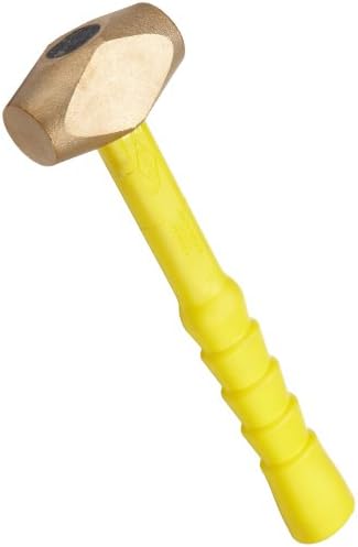 Nupla30525 BRS2.5-Esg Classic Brass Non Sparking Sledge Hammer, Sg Grip, 12" Long Handle