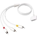 Exclusive Apple iPhone, iPod Touch, Nano 3rd Gen, Classic AV (Audio Visial) Audio Video Cable