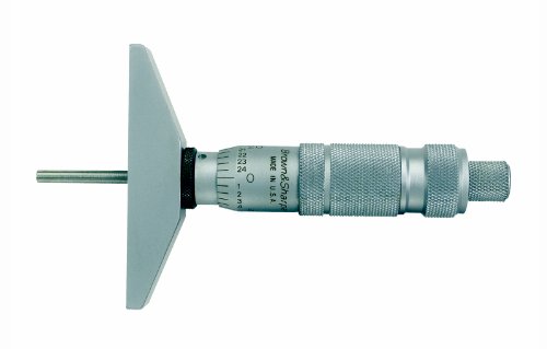 Brown & Sharpe Vernier Depth Gauge, Micrometer Type, Inch