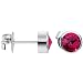 9mm Bezel January Birthstone Stud Earrings