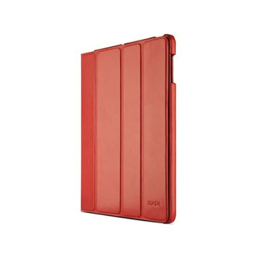 MAPi Cases Kolossa for iPad (2nd, 3rd, & 4th Gen) - Portfolio Style Leather Smartcase, folding cover stand design, Red