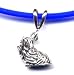 Sporting Goods : 18" Blue Yorkshire Terrier Necklace Sterling Silver Jewelry