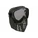 BB Airsoft Sports full face safety mask in black with metal eye mesh protection