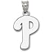 MLB Philadelphia Phillies Sterling Silver P Pendant