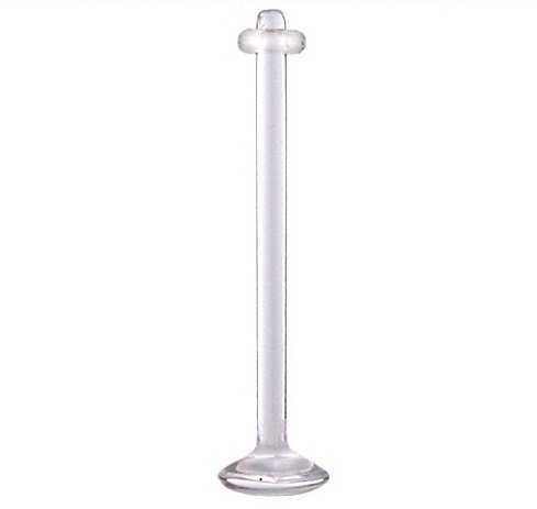 Pair of Clear Longer Length Labret/Nipple/Tongue/Nose/Ear Retainers! Size: 14G, 3/4"