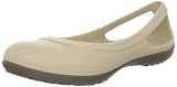 31xpY%2BZMQWL. SL160  crocs Womens Duet Ballet Flat,Chai/Walnut,7 M US