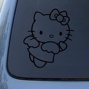 HELLO KITTY ANGEL - Vinyl Decal Sticker #A1401 | Vinyl Color: Black   See larger image and other views  	    Share your own customer images HELLO KITTY ANGEL - Vinyl Decal Sticker #A1401 | Vinyl Color: Black