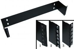 2 Unit Patch Panel Hinged Wall Bracket, 3.5" (H) x 19" (W) x 4" (D) 2mm thickness