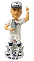 Indianapolis Colts Peyton Manning Super Bowl 41 Forever Collectibles MVP Bobble Head - FOOTBALL Sports Merchandise