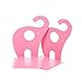 L-Zone 1Pair Cute Elephant Nonskid Bookends Art Bookend (Pink)