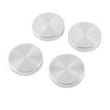 uxcell スクリュー釘　ミラーネイル　装飾ミラースクリュー　キャップカバー　オーナメントミラー　ラウンドネジ　４個入り