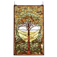 Tiffany Style Tree of Life Stained Glass Window by Meyda Tiffany