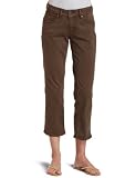 Jag Women's April Roll Crop Twill Pant,Moose,4
