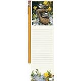 Wellspring Magnetic Refrigerator Note Pad with Pencil, Hautman Brothers Collection, Chickadees