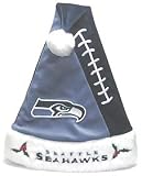 Seattle Seahawks Color Block Santa Hat
