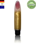 2 - 3 ,5 cm � Silikonvibrator Playstixx Lipstick Feder gold/rot