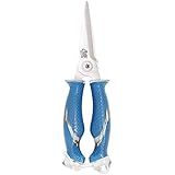 Cuda 8-Inch Titanium Bonded Snips, Blue