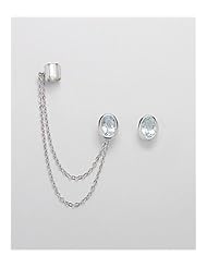 CZ Earrings In 92.5 Sterling Silver
