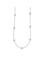 18K White Gold Diamond By The Inch Blank Necklace 16 Inch