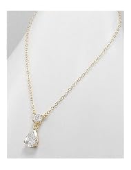 CZ Necklace In 92.5 Sterling Silver