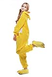 Newcosplay Polar Fleece Onesies Pajamas (XL, Yellow Duck)